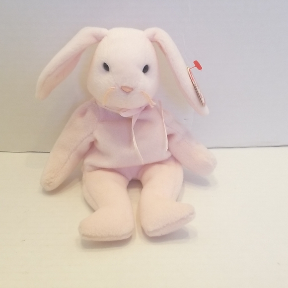 NEW Vintage Ty Beanie Baby Hoppity the Pink Bunny 1996 - Picture 2 of 8